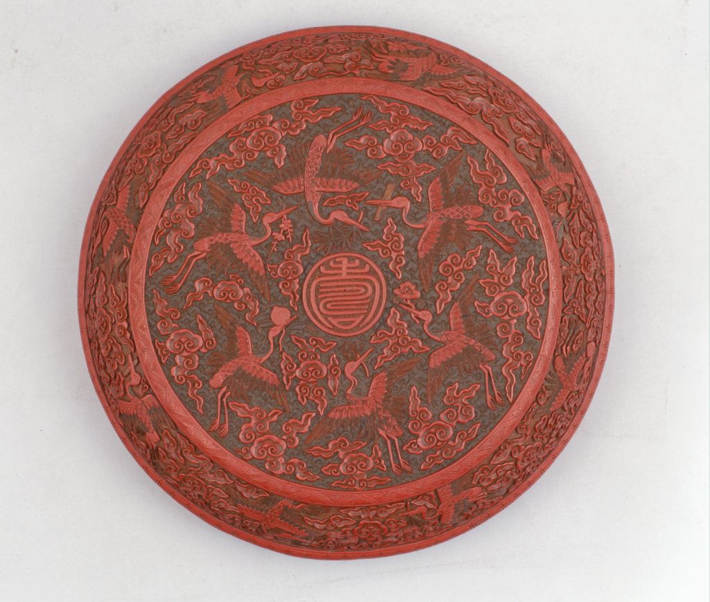 图片[2]-Carved round box with cloud and longevity patterns-China Archive